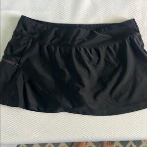 Gossip Black Swim Skort with Handy Pocket.